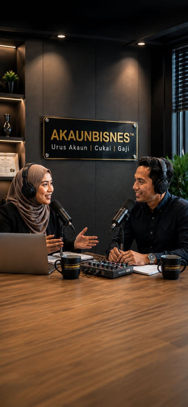 Pakar akaun menyemak dokumen